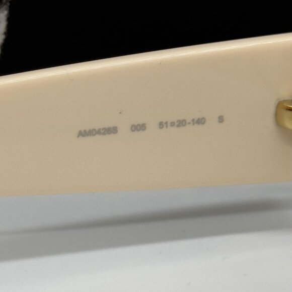 NEW AM0426S 005 ALEXANDER MCQUEEN IVORY WOMAN SUNGLASSES - Picture 10 of 12